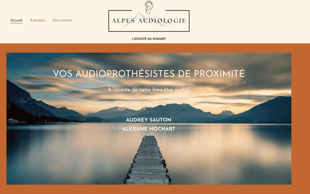Cabinet d'audioprothésistes a Annecy refonte Site Internet