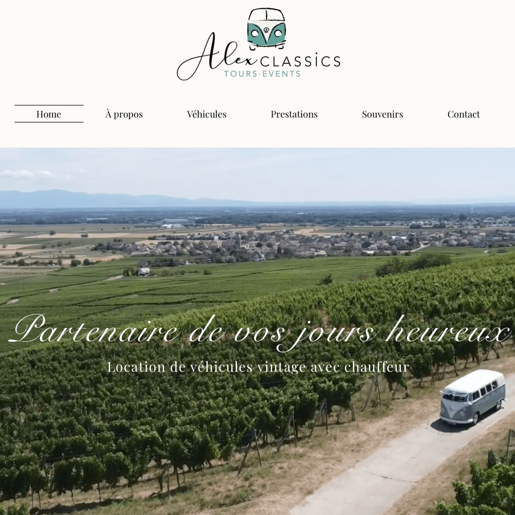 Réalisation : refonte de Site Internet / Alex&nbsp;classics